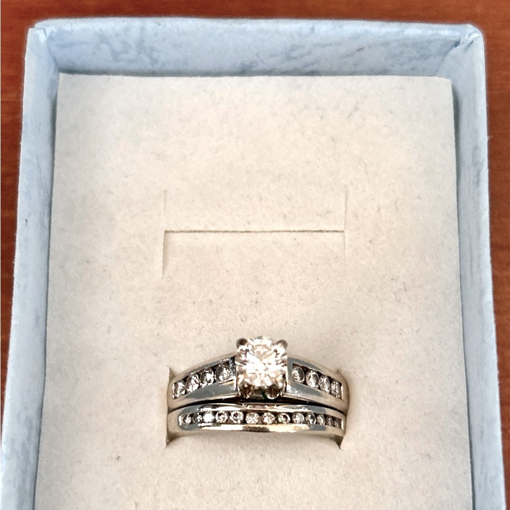 Size 6.5 Diamond ring with Diamond band
